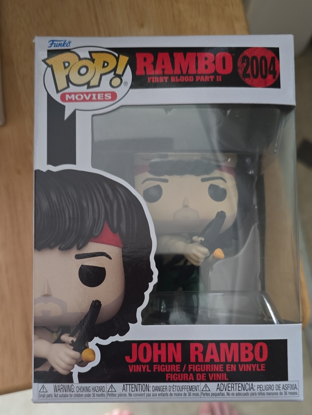 Funko John Rambo Pop! Figure (red, black, green)